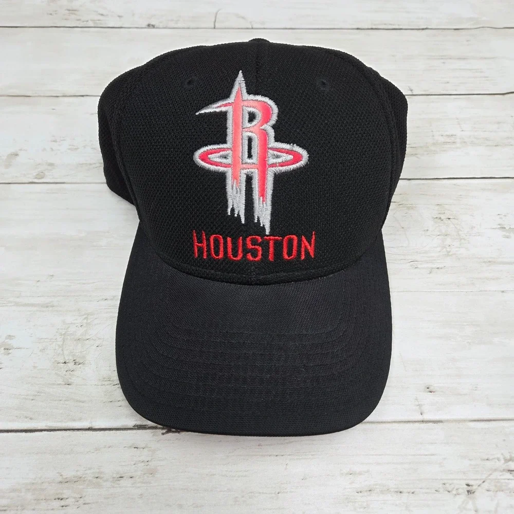 Adidas Houston Rockets Baseball‎ Cap Black Red NBA Adjustable Men One Size